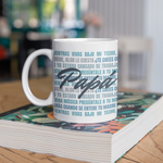 Taza divertida Frases Papá Blue