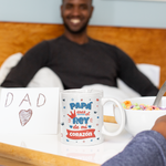 Taza divertida Papá Rey de mi Corazón