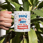 Taza divertida Papá Rey de mi Corazón