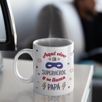 Taza divertida Papá Superhéroe